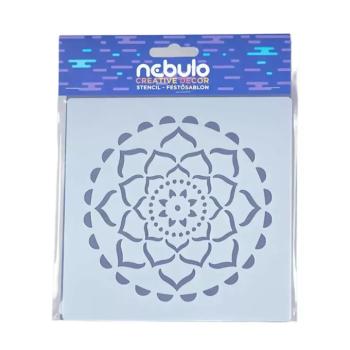 Nebulo: Mandala műanyag sablon lap kép