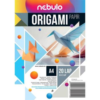 Nebulo: Origami lapok A/4-es méretben 20db-os kép