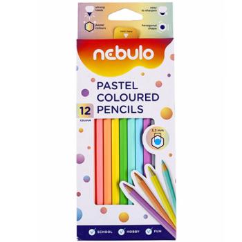 Nebulo: Pasztell színű színes ceruza készlet 12db-os szett kép