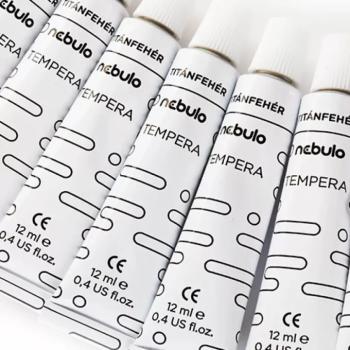 Nebulo: Titánfehér tubusos tempera 12ml 1db kép