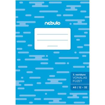 Nebulo: Tűzött 3.osztályos vonalas füzet 12-32 A/5