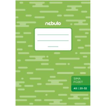 Nebulo: Tűzött sima füzet 20-32 A/5