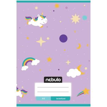 Nebulo: Tűzött unikornis mintás leckefüzet A/5 kép