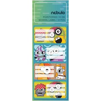 Nebulo: Vicces szörnyek füzetcímke 12db-os szett