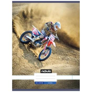 Nebulo: Xtreme Motocross vonalas A4 tűzött füzet 81-32 kép