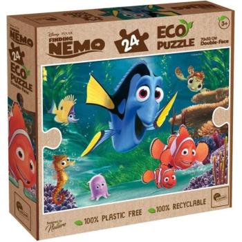 Némó nyomában 2 az 1-ben 24db-os Eco maxi puzzle és színező 70x50cm - Lisciani kép