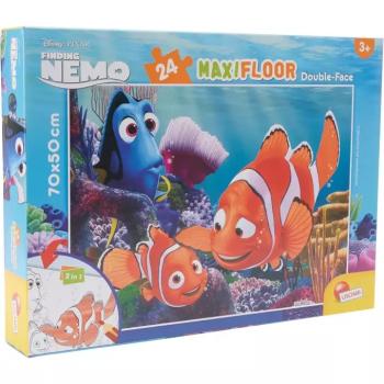 Némó nyomában 2 az 1-ben maxi 24db-os puzzle és színező 70x50cm - Lisciani kép