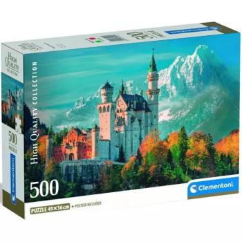Neuschwanstein kastély, Németország HQC 500 darabos puzzle - Clementoni kép