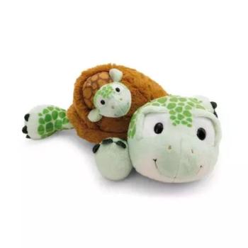 Nici Green: plüss teknős kicsinyével - fekvő, 28 cm kép
