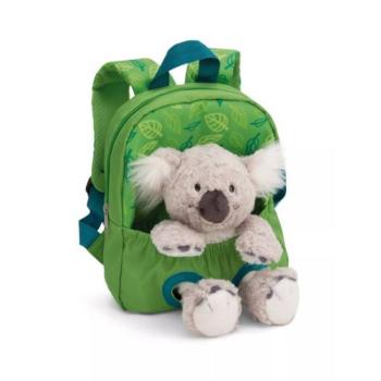 NICI: Hátizsák koala plüssfigurával, zöld - 21 x 26 cm kép