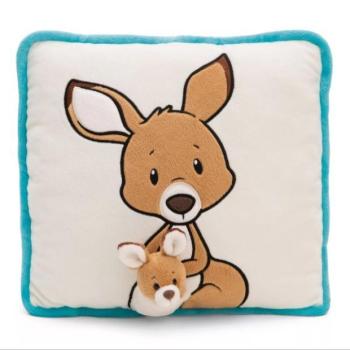 NICI: Kenguru kölykével párna - 30 x 30 cm, szögletes kép