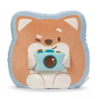 Nici MyMochi: Hiro párnaplüss kutyus fényképezővel - 35 x 33 cm kép