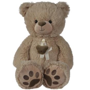 Nicotoy: Barna plüss mackó bézs szalaggal 55 cm - Simba Toys kép