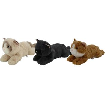 Nicotoy: Fekvő plüss cica többféle színváltozatban 38cm 1db – Simba Toys kép