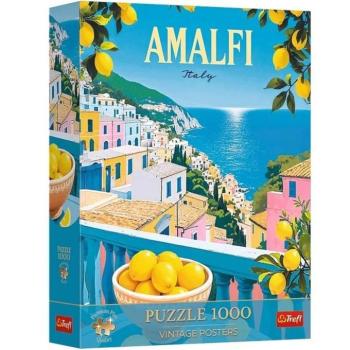 Olaszország Amalfi vintage posters prémium plusz 1000db-os puzzle - Trefl kép