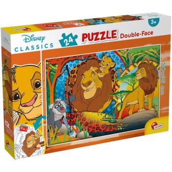 Oroszlánkirály 2 az 1-ben 24db-os puzzle és színező 50x35cm - Lisciani