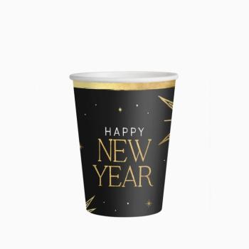 Papírpoharak – Happy New Year 270 ml, 6 db kép