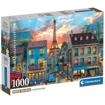 Párizs utcái 1000db-os HQC puzzle - Clementoni kép