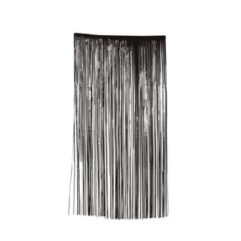 Parti függöny - Fekete 100 x 200 cm kép