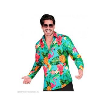 Party ing flamingó mintás férfi jelmez L/XL-es méretben kép