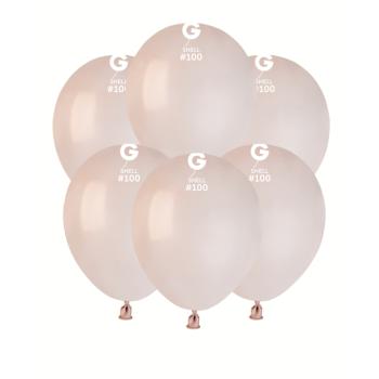 Pasztell kagyló rózsaszín lufi 13 cm 100 db kép