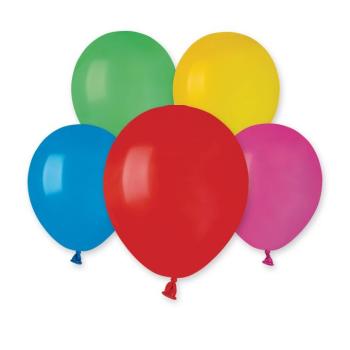 Pasztell lufi - Színes mix 13 cm 100 db kép