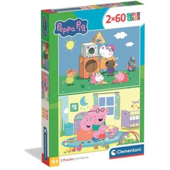 Peppa Malac 2x60db-os Supercolor puzzle - Clementoni kép