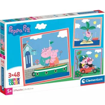 Peppa malac 3x48db-os Supercolor puzzle - Clementoni kép