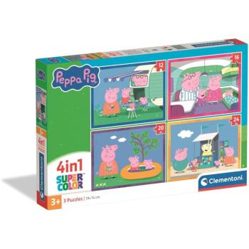 Peppa malac 4 az 1-ben Supercolor puzzle - Clementoni kép