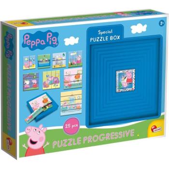 Peppa malac 8 az 1-ben 25db-os progresszív puzzle - Lisciani kép