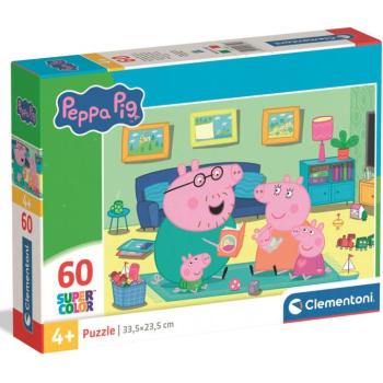 Peppa Malac családi móka 60db-os Supercolor puzzle - Clementoni kép