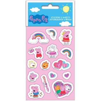Peppa malac és barátai matrica szett 8x12cm 5 lap kép