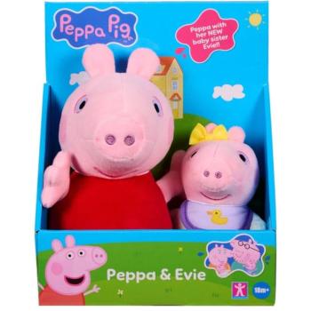 Peppa malac és Evie 2db-os plüssfigura szett kép
