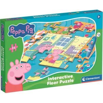 Peppa malac interaktív 24db-os padló puzzle - Clementoni kép