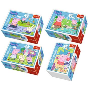 Peppa malac legszebb napjai 54db-os mini puzzle 4 féle - Trefl kép