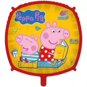 Peppa malac négyzet alakú fólia lufi 46cm kép
