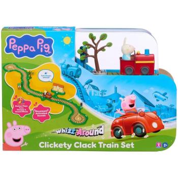 Peppa malac Whizz-Around Nyuszi Rebeka piros vonattal játékszett kép