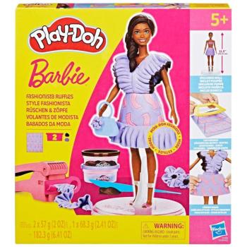 Play-Doh: Barbie Fashionista fodros ruhák gyurma szett babával - Hasbro kép