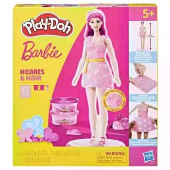 Play-Doh: Barbie szívek és hajkorona gyurma szett babával - Hasbro kép