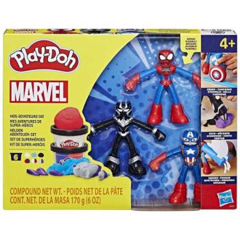 Play-Doh: Marvel Hősies kalandok gyurmaszett készlet 3db figurával - Hasbro kép