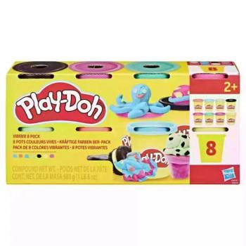 Play-Doh: Szivárványszínű gyurma készlet - 8 db-os kép