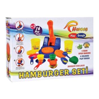 Play-Dough: Hamburgerkészítő gyurmaszett kép
