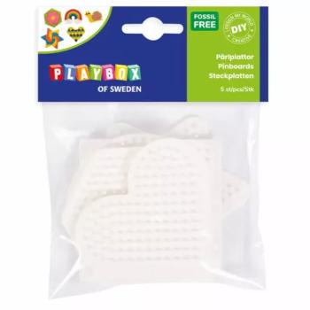 PlayBox: 5mm-es MIDI bioplastic alaplap vasalható gyöngyökhöz 4db-os csomag kép