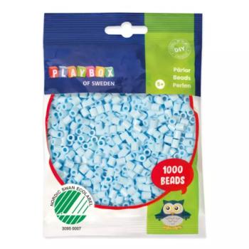 PlayBox: 5mm-es MIDI vasalható gyöngy 1000db-os jégkék színben kép