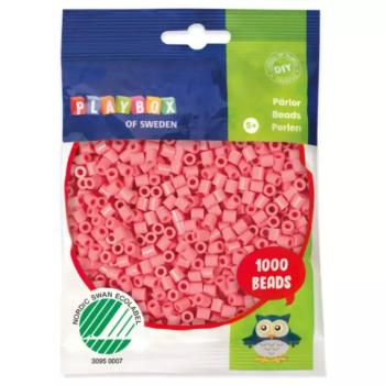 PlayBox: 5mm-es MIDI vasalható gyöngy 1000db-os meleg rózsaszín színben