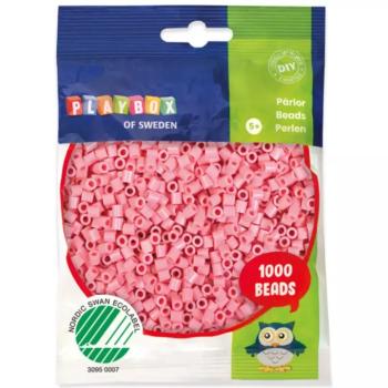 PlayBox: 5mm-es MIDI vasalható gyöngy 1000db-os pasztell pink színben kép