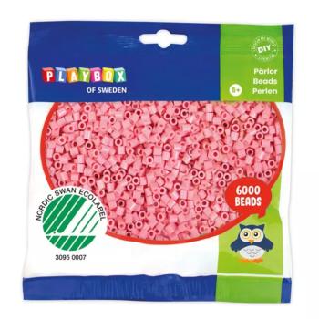 PlayBox: 5mm-es MIDI vasalható gyöngy 6000db-os pasztell pink színben kép