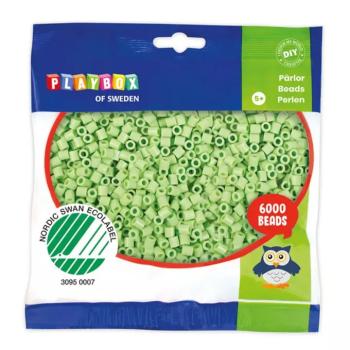 PlayBox: 5mm-es MIDI vasalható gyöngy 6000db-os pasztell zöld színben kép