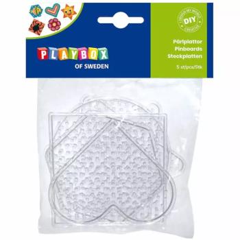 PlayBox: 5mm-es MIDI vasalható gyöngy alap formák 5db-os csomag kép