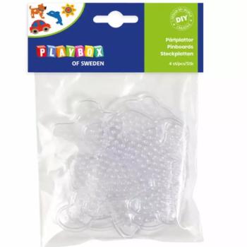 PlayBox: 5mm-es MIDI vasalható gyöngy alap - kutya, autó, hal, virág 4db-os csomag kép